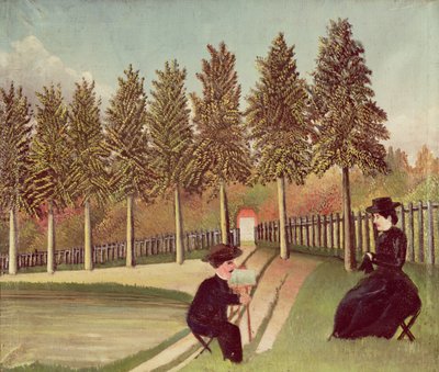 The Artist Painting His Wife, 1900-05 by Henri Rousseau